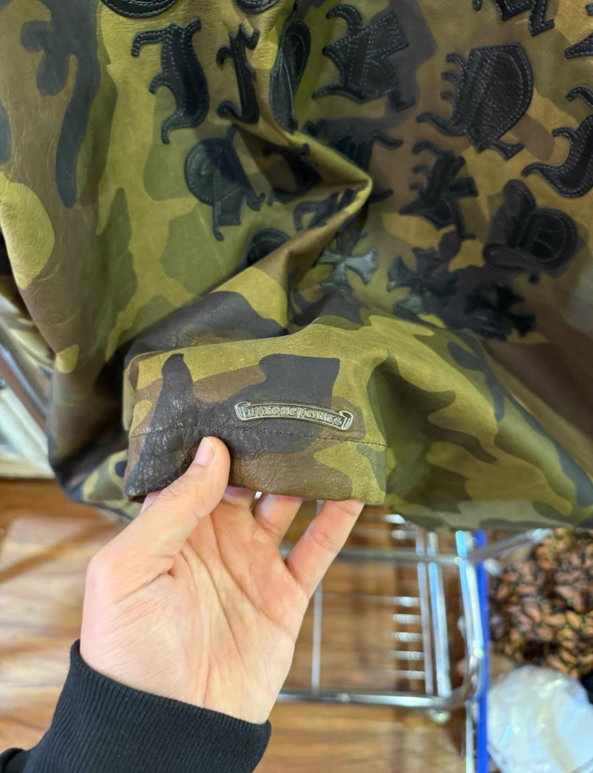 Chrome Hearts Camo Leather Jacket