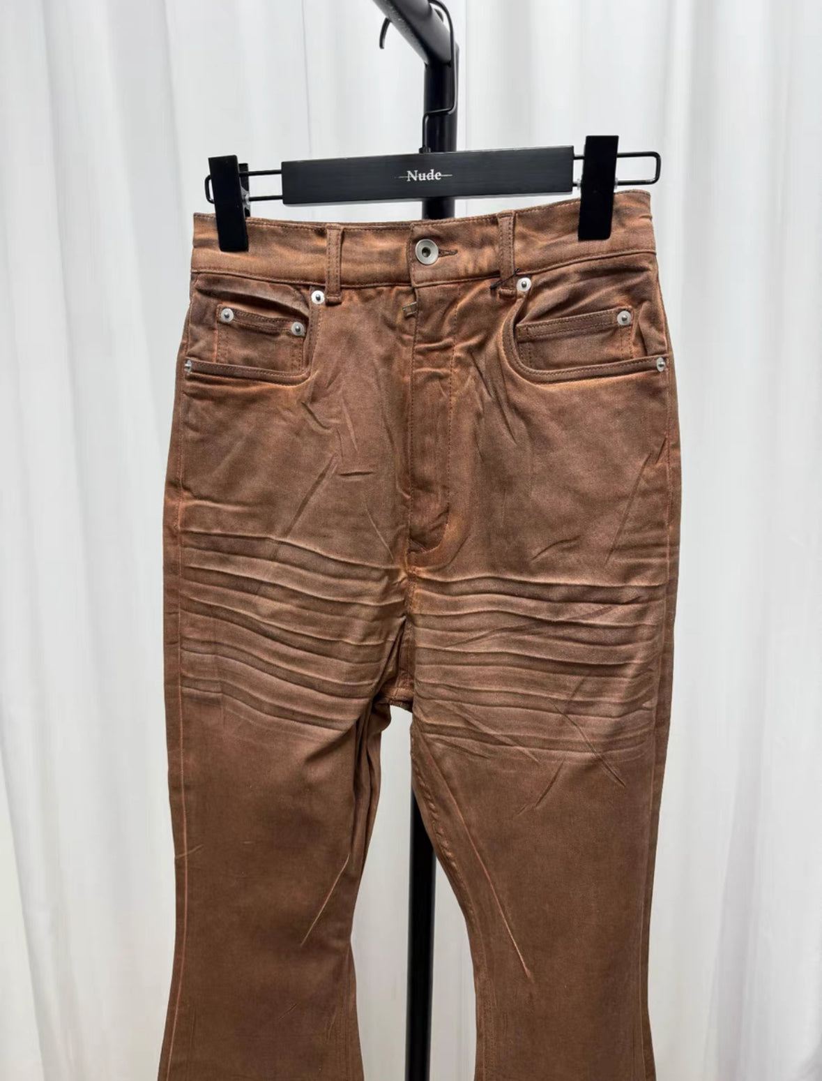 Rick Owens Mud-dyed Flared Pants