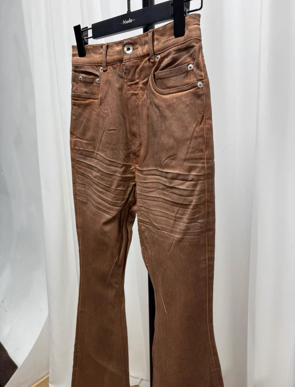 Rick Owens Mud-dyed Flared Pants