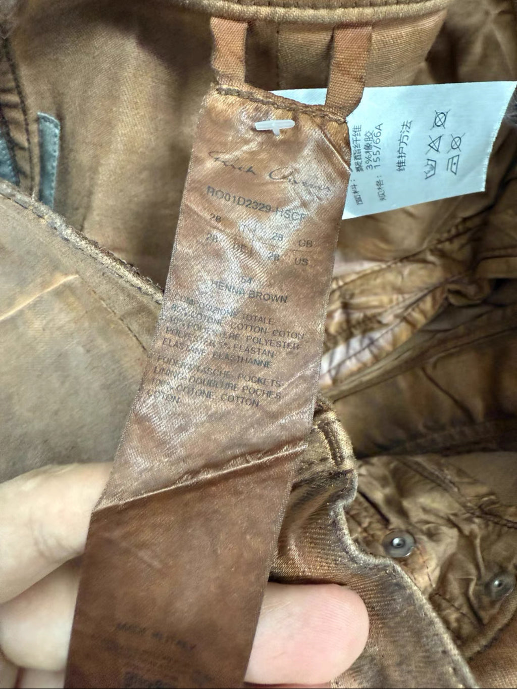 Rick Owens Mud-dyed Flared Pants