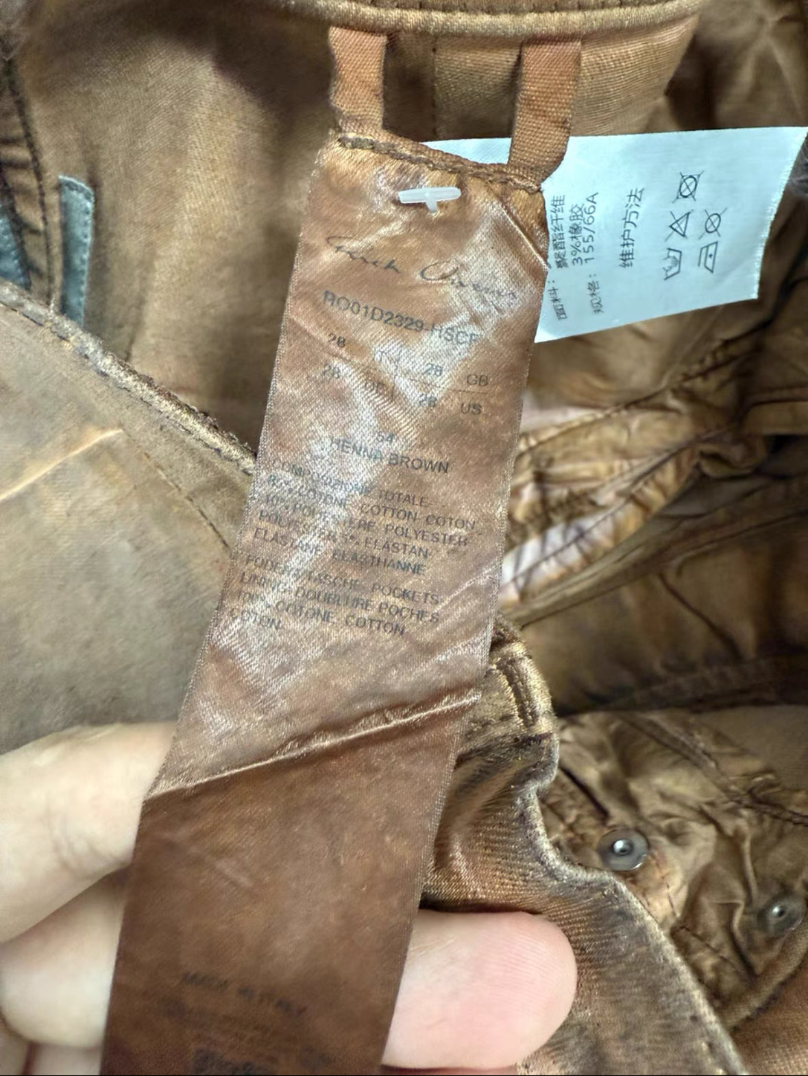 Rick Owens Mud-dyed Flared Pants