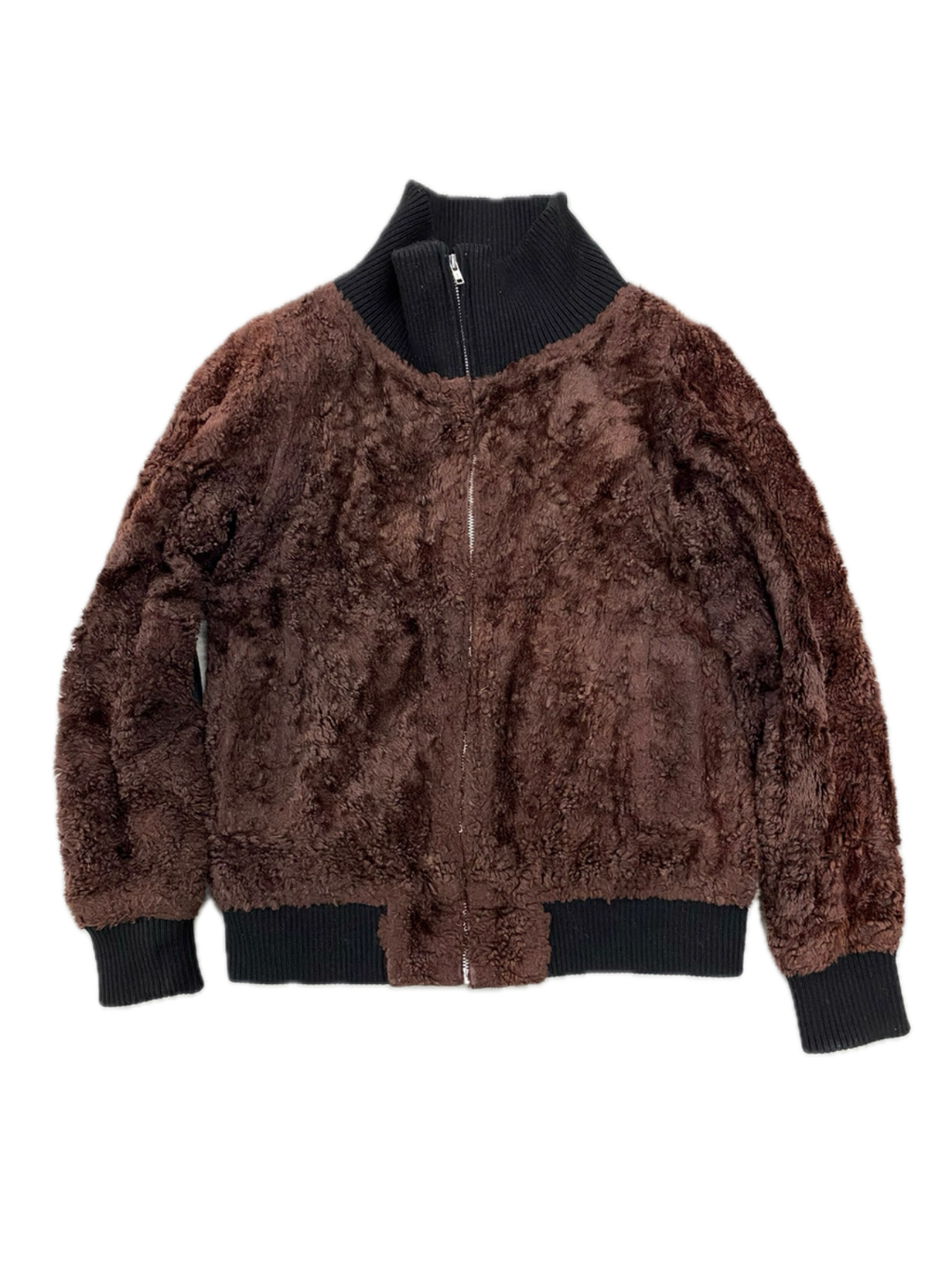 Undercover 03AW “Witch” Velvet Bow Short Pile Appliqué Jacket