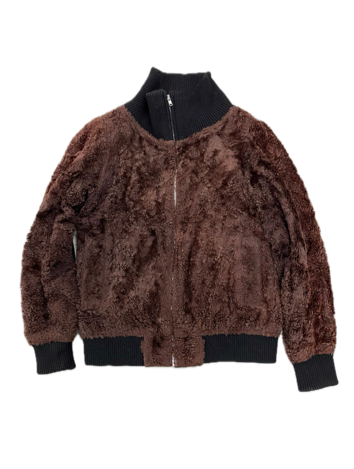 Undercover 03AW “Witch” Velvet Bow Short Pile Appliqué Jacket