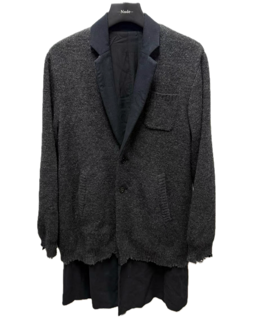 Undercover 17AW Double-Layer Distressed Overcoat
