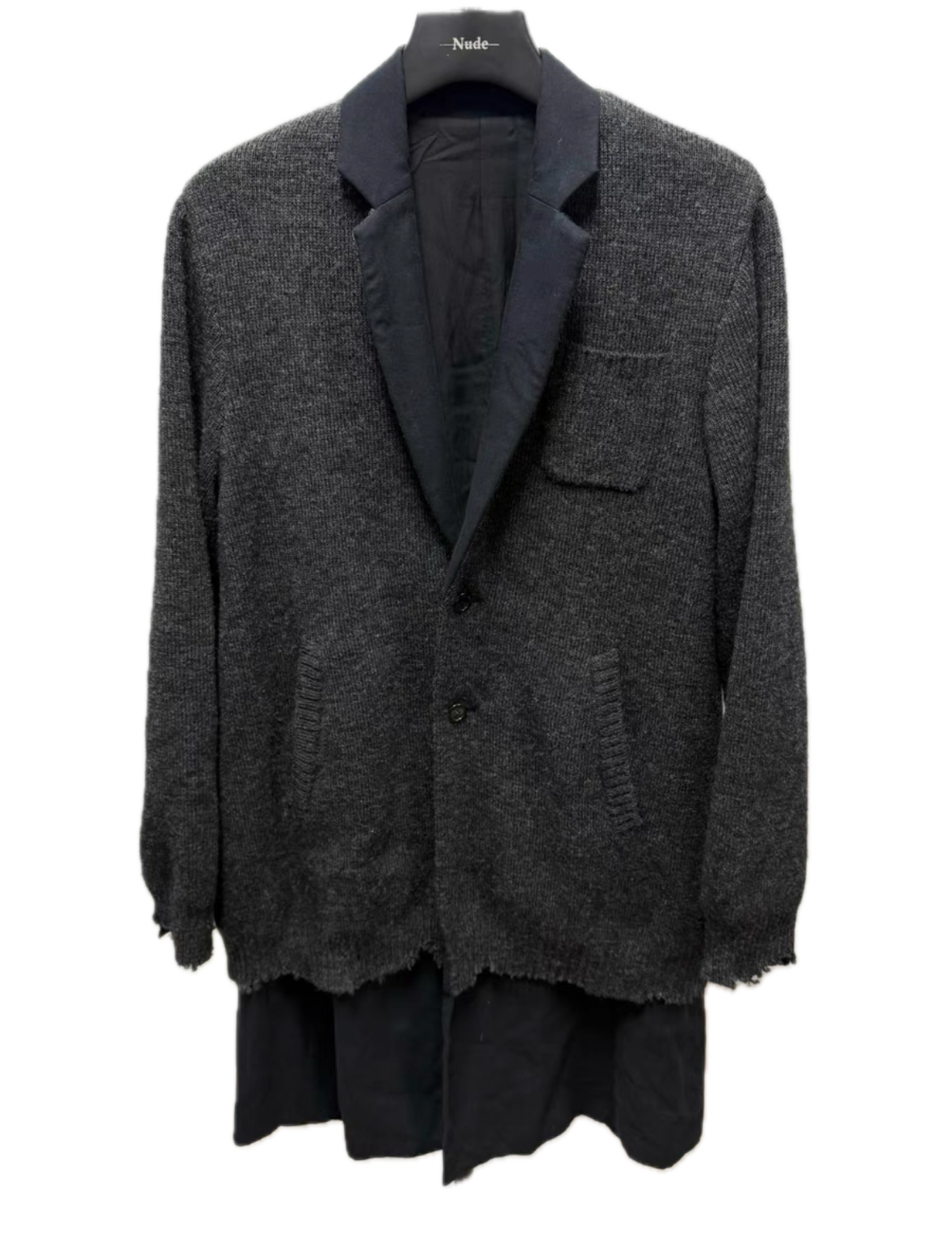 Undercover 17AW Double-Layer Distressed Overcoat