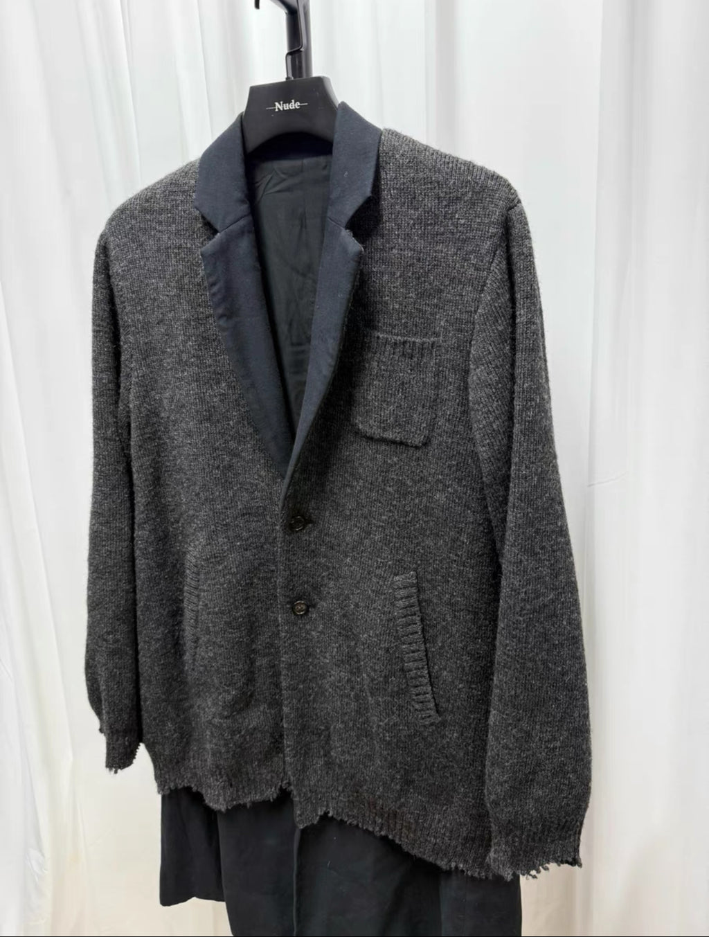 Undercover 17AW Double-Layer Distressed Overcoat