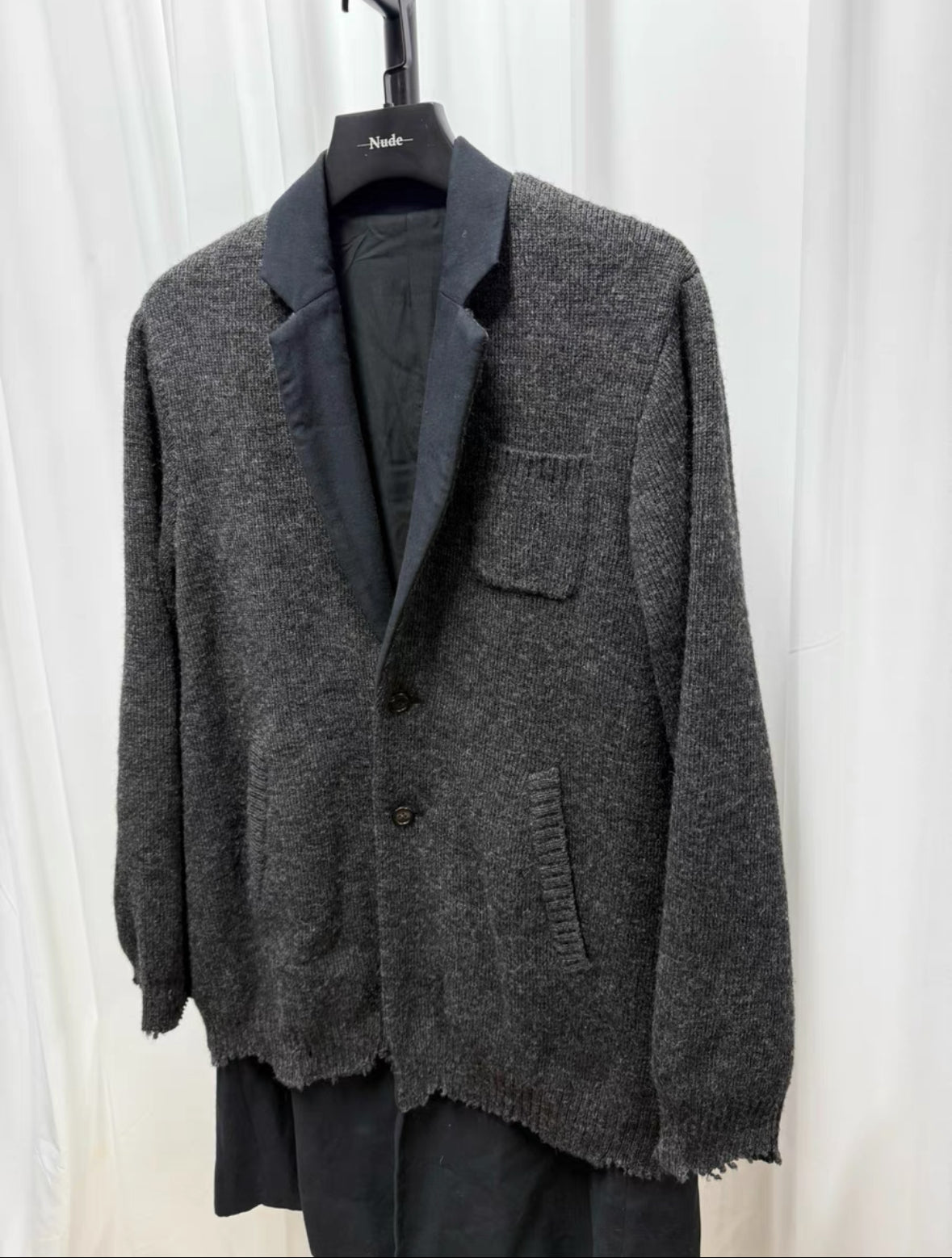 Undercover 17AW Double-Layer Distressed Overcoat