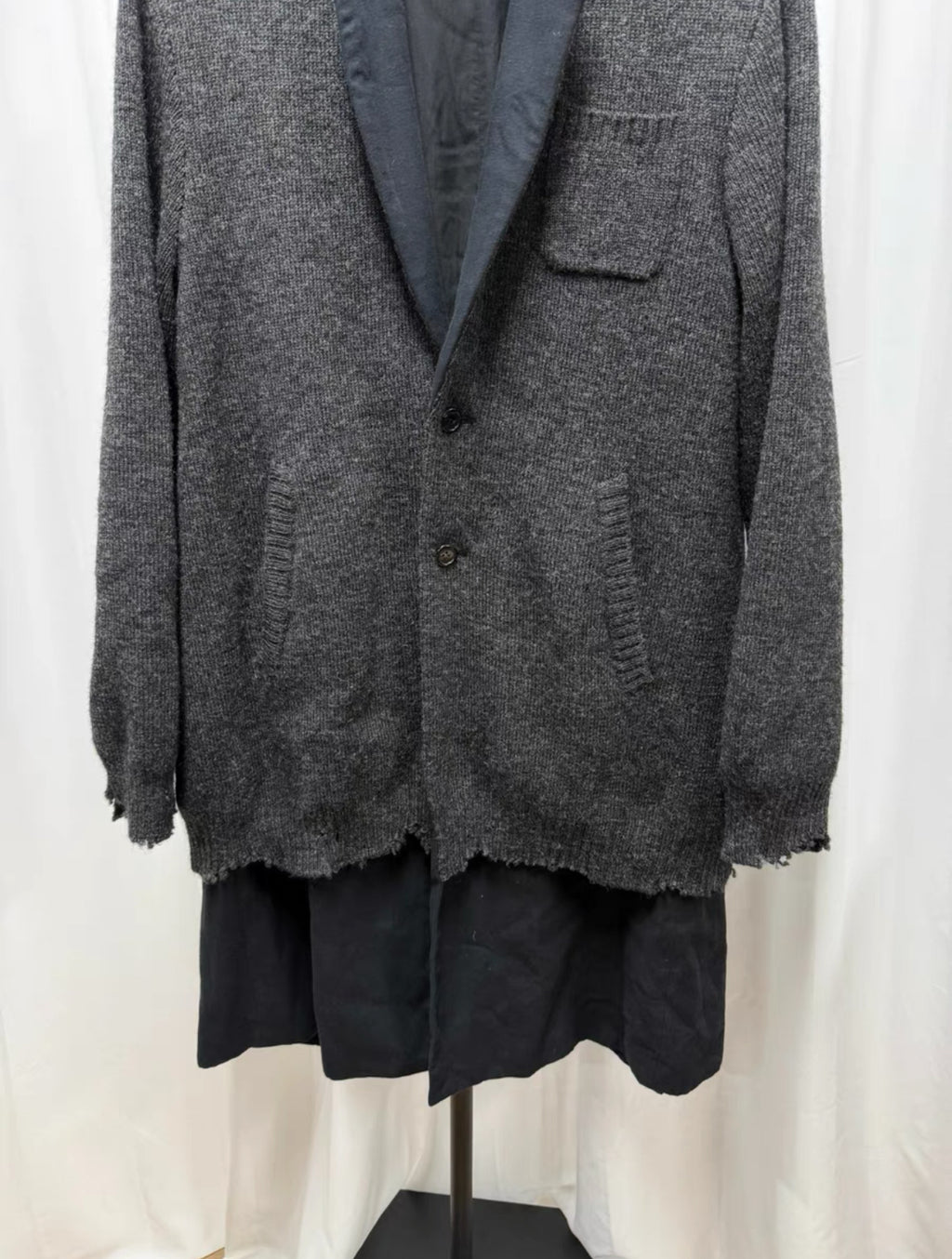 Undercover 17AW Double-Layer Distressed Overcoat