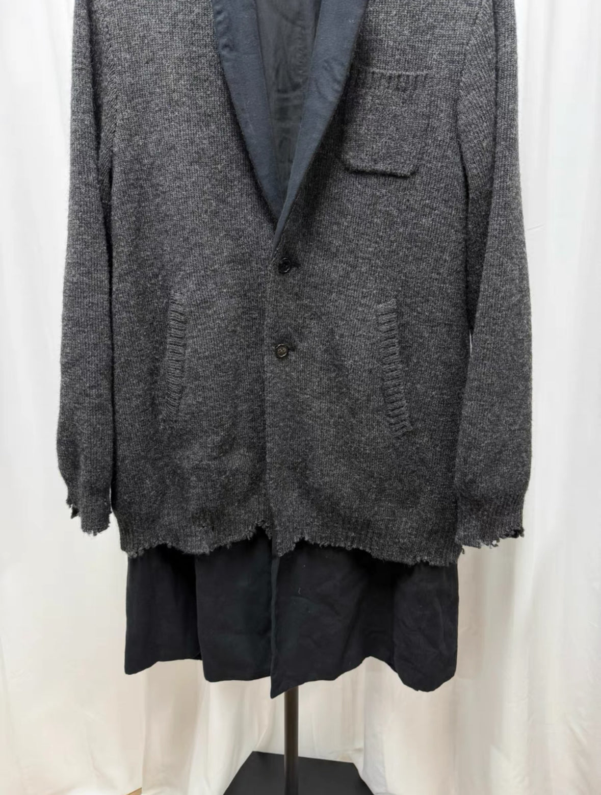 Undercover 17AW Double-Layer Distressed Overcoat
