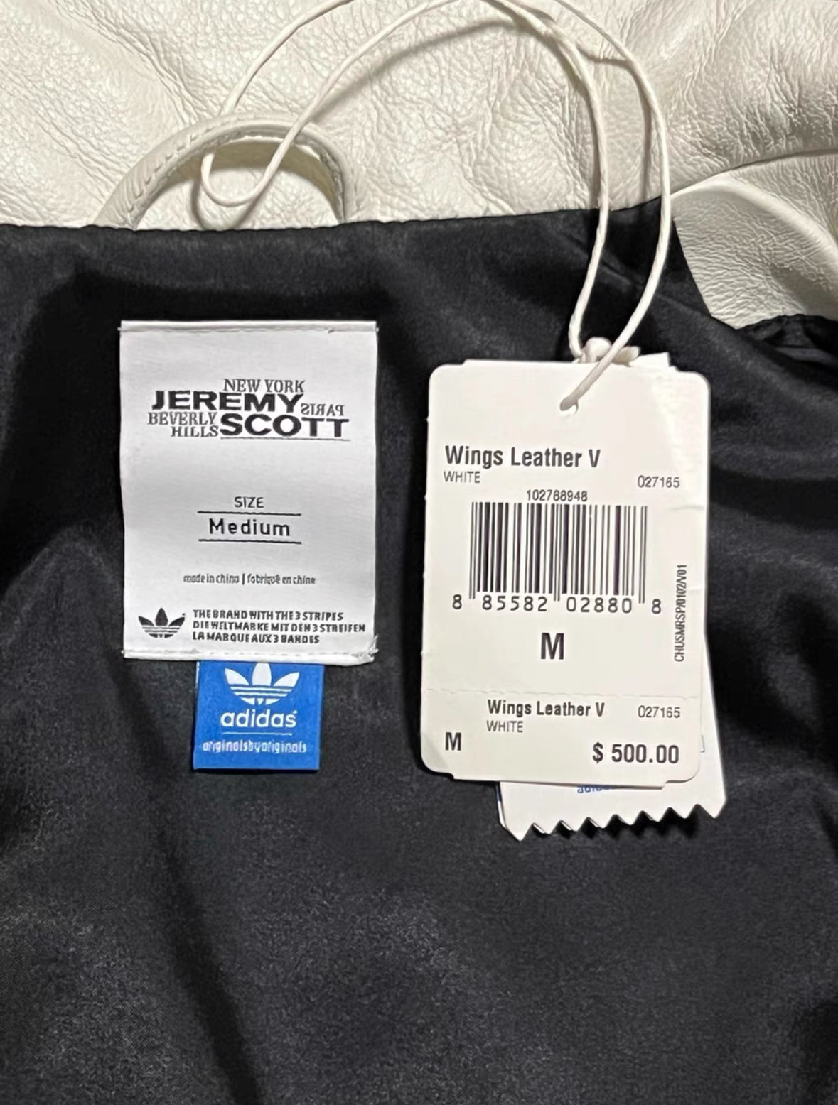 Adidas Originals x Jeremy Scott Wings Calfskin Leather Vest