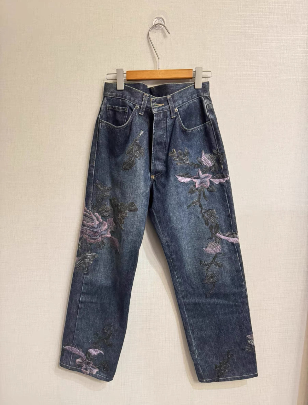 Gucci by Tom Ford Archive Floral Embroidered Jeans