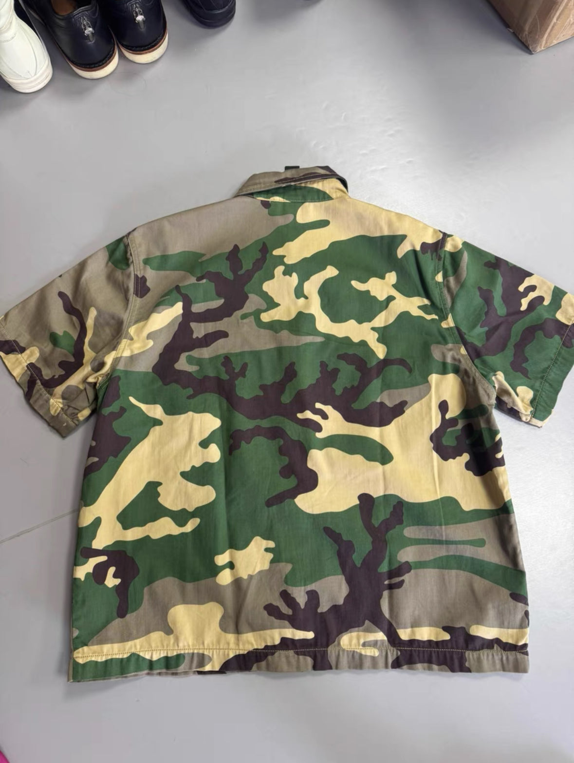 Chrome Hearts x Matty Boy Sex Records Camo Leather Patch Shirt