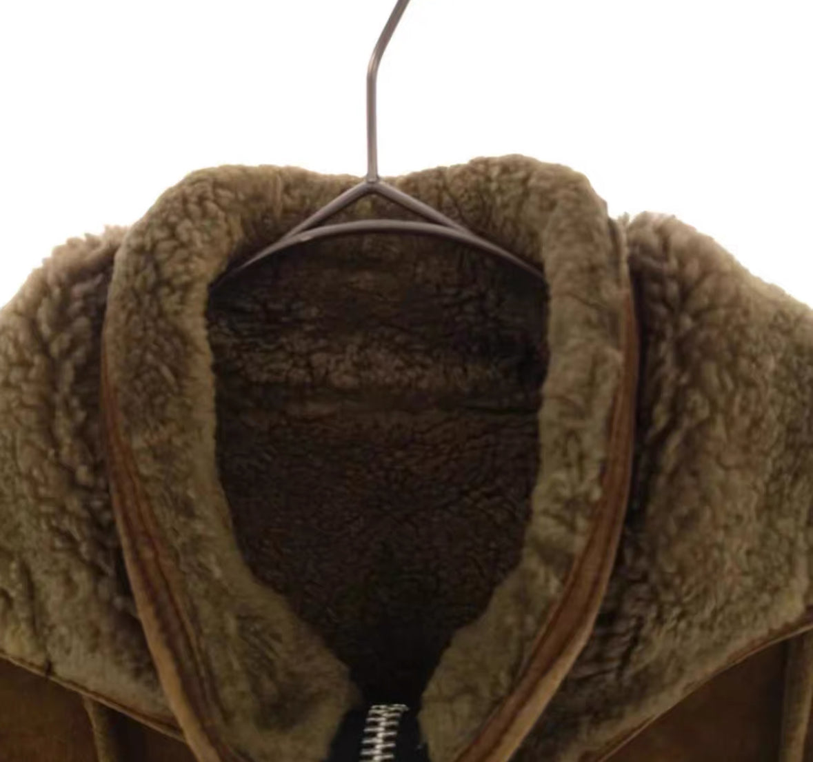 Chrome Hearts Shearling Hooded Coat – Brown Suede (Rare 1 of 1)