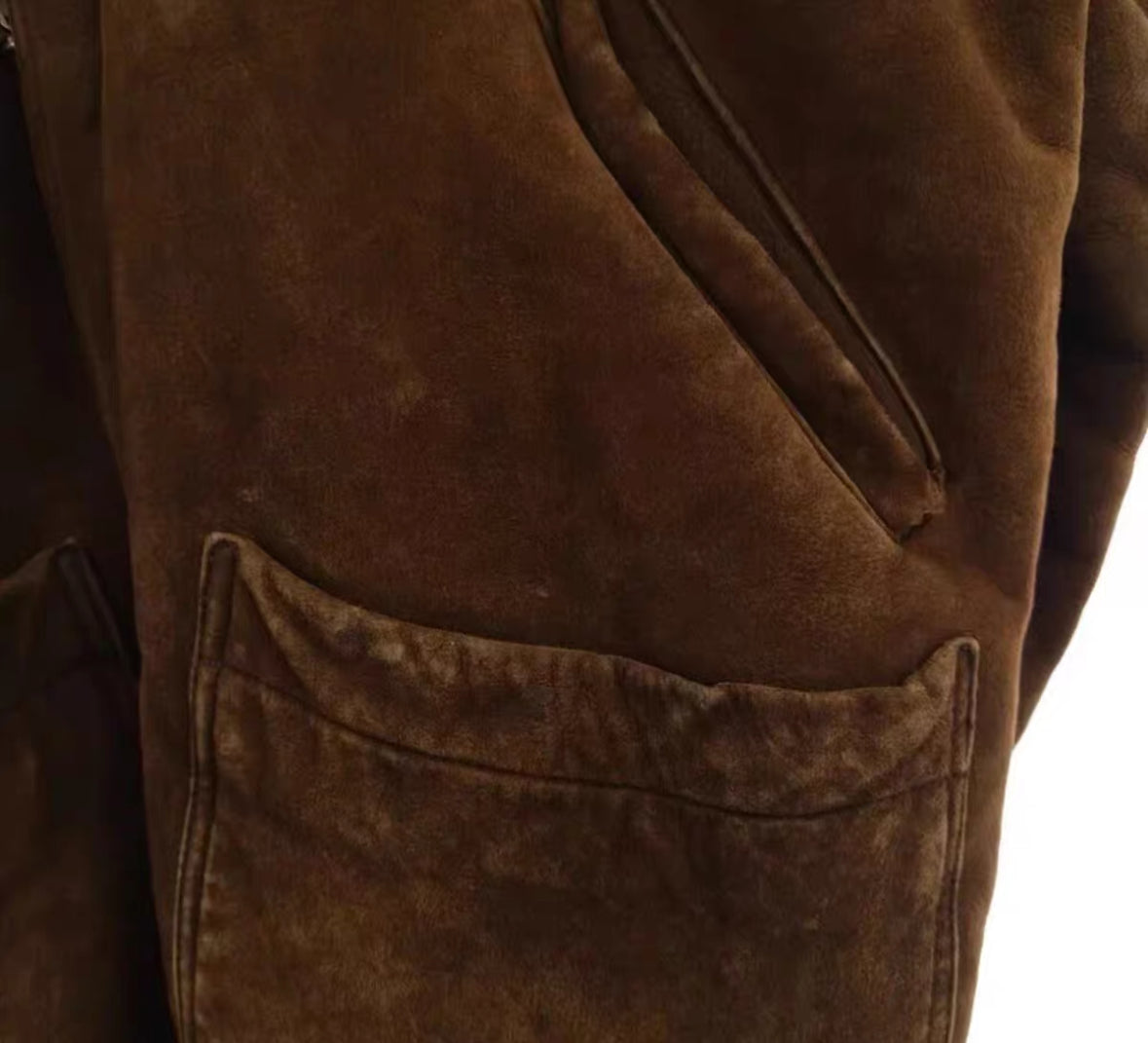 Chrome Hearts Shearling Hooded Coat – Brown Suede (Rare 1 of 1)