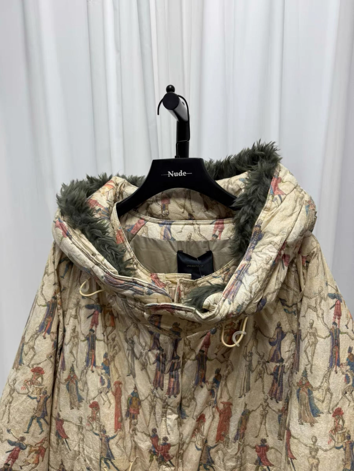 Undercover 17AW Dance of Death Coat – Detachable Hood, Near Mint