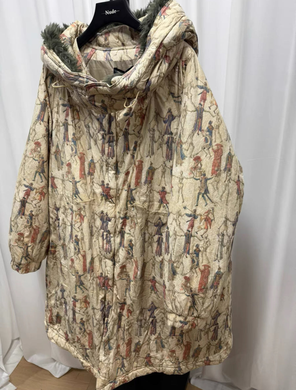 Undercover 17AW Dance of Death Coat – Detachable Hood, Near Mint
