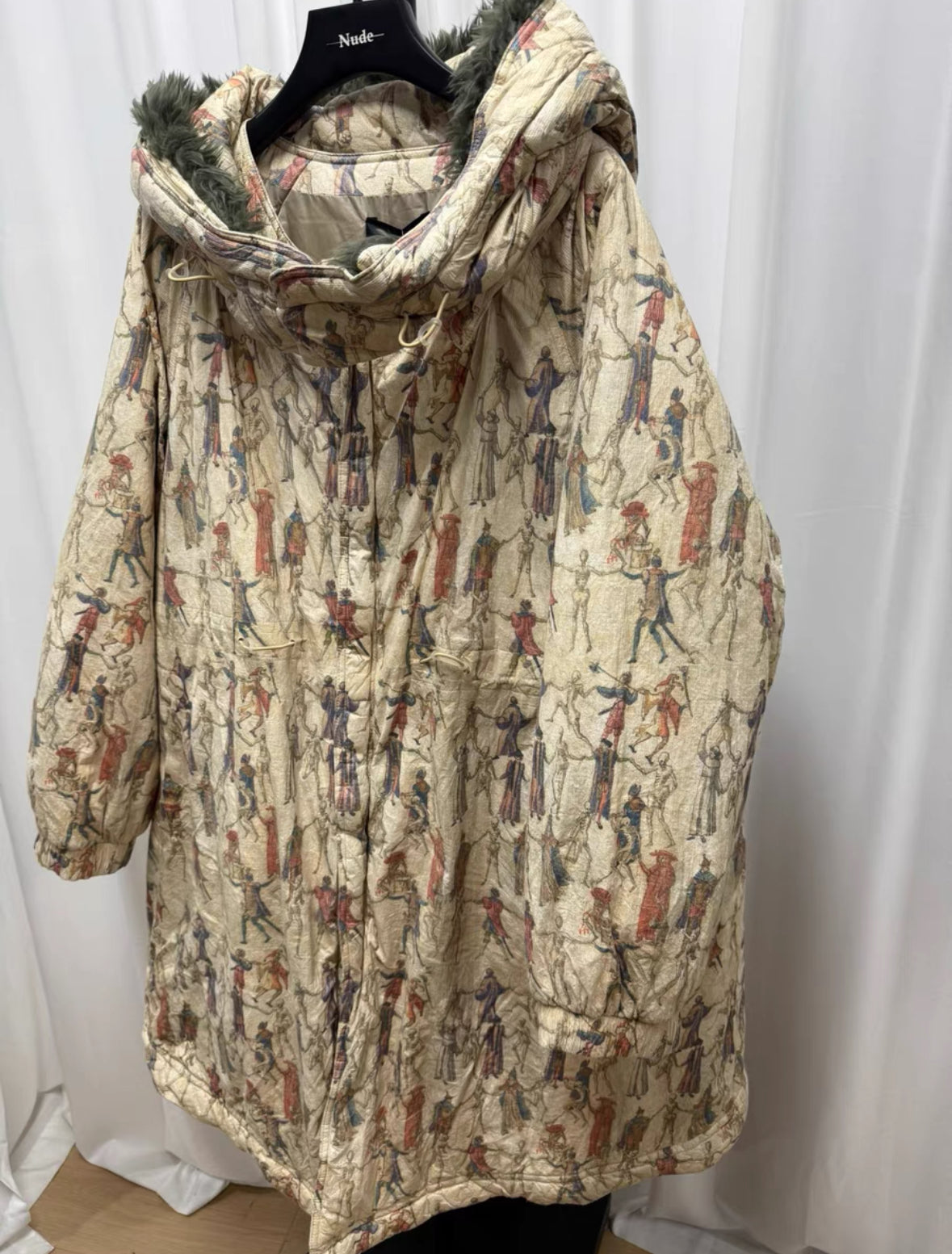 Undercover 17AW Dance of Death Coat – Detachable Hood, Near Mint