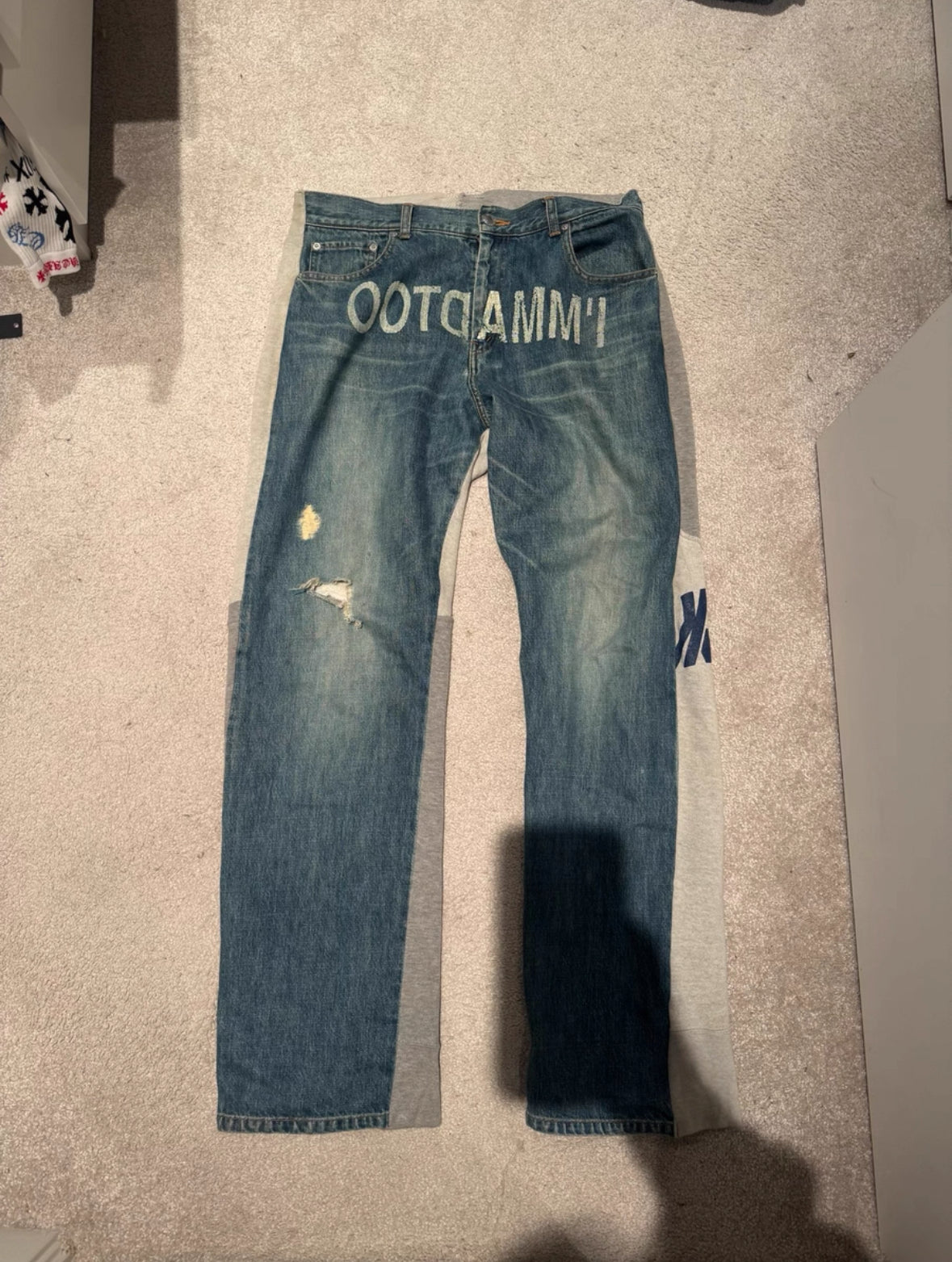 Undercover AW02 Hybrid IMMADTOO Patchwork Jeans – Rare