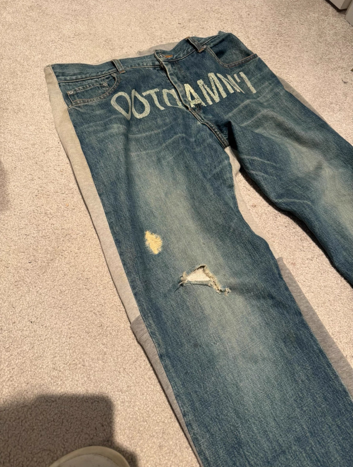 Undercover AW02 Hybrid IMMADTOO Patchwork Jeans – Rare