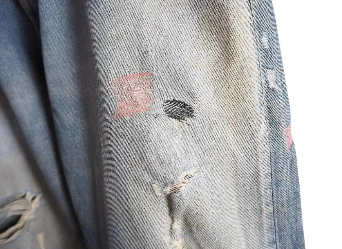 Undercover 05SS But Beautiful Patchwork Distressed Jeans – Rare