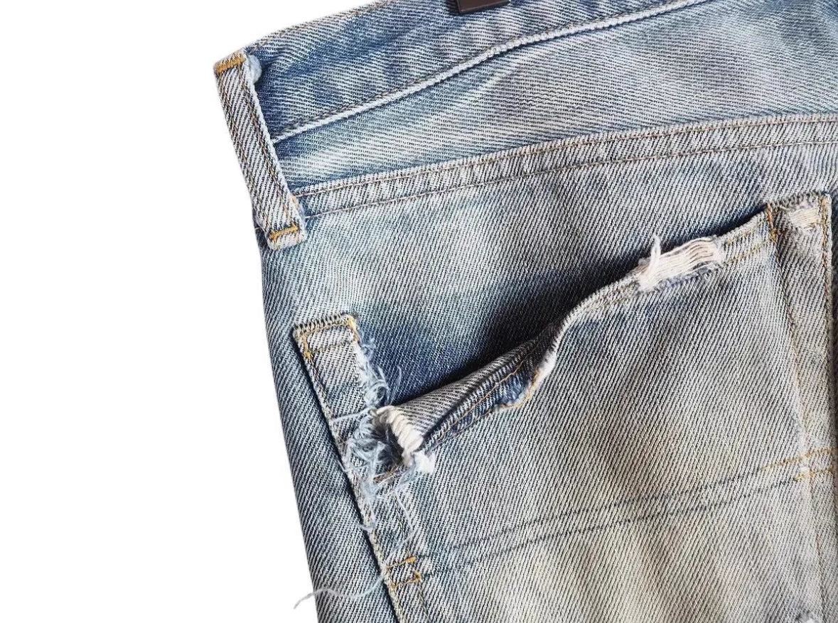 Undercover 05SS But Beautiful Patchwork Distressed Jeans – Rare