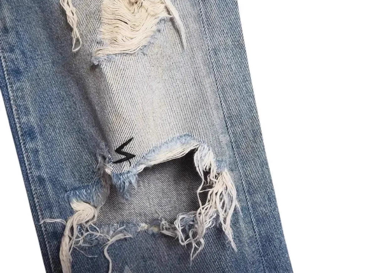 Undercover 05SS But Beautiful Patchwork Distressed Jeans – Rare