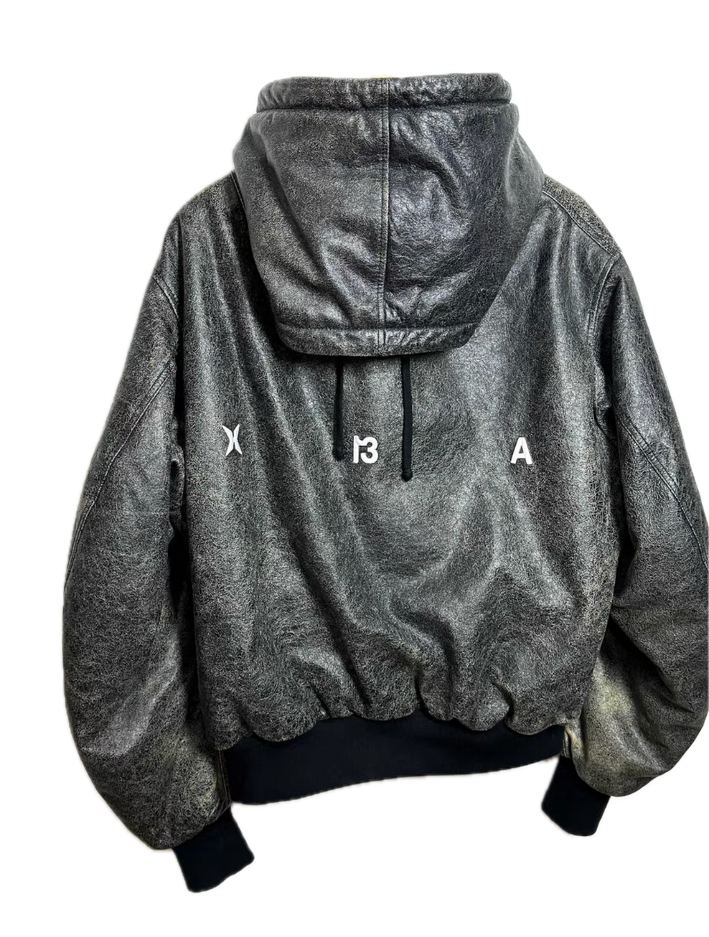Hood By Air FW14 Cracked Leather Bomber Jacket – Ye Worn