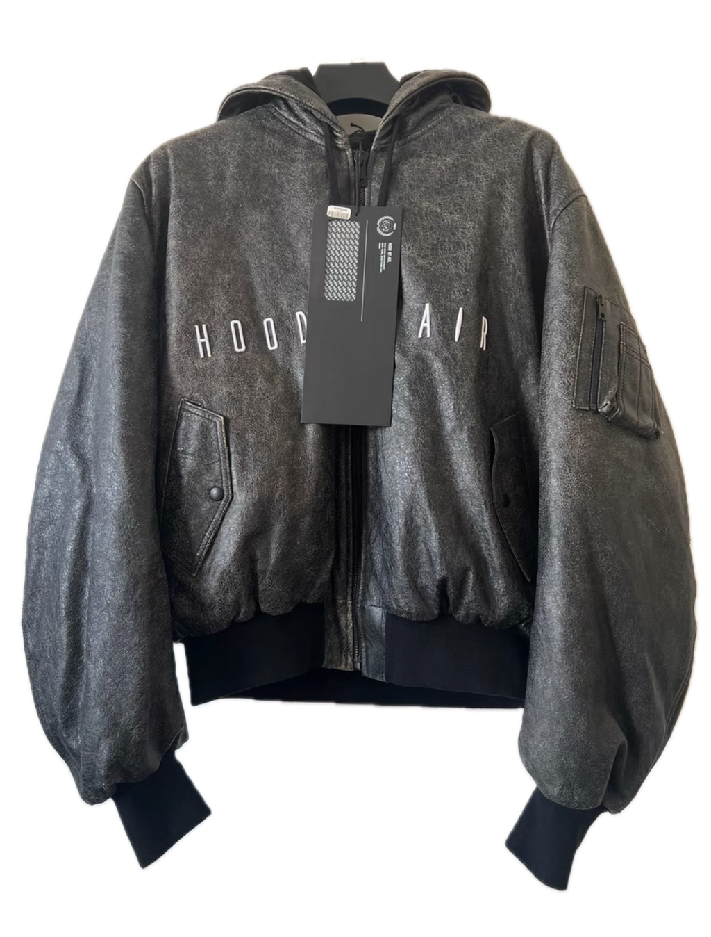 Hood By Air FW14 Cracked Leather Bomber Jacket – Ye Worn