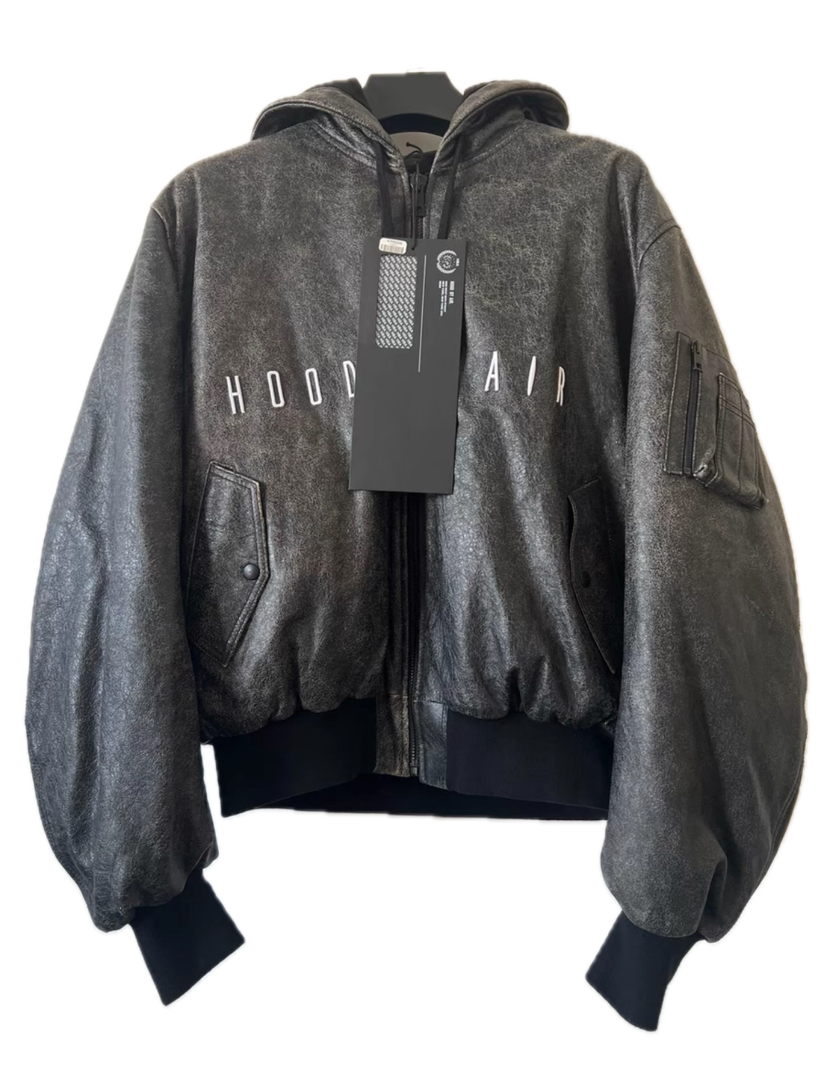 Hood By Air FW14 Cracked Leather Bomber Jacket – Ye Worn
