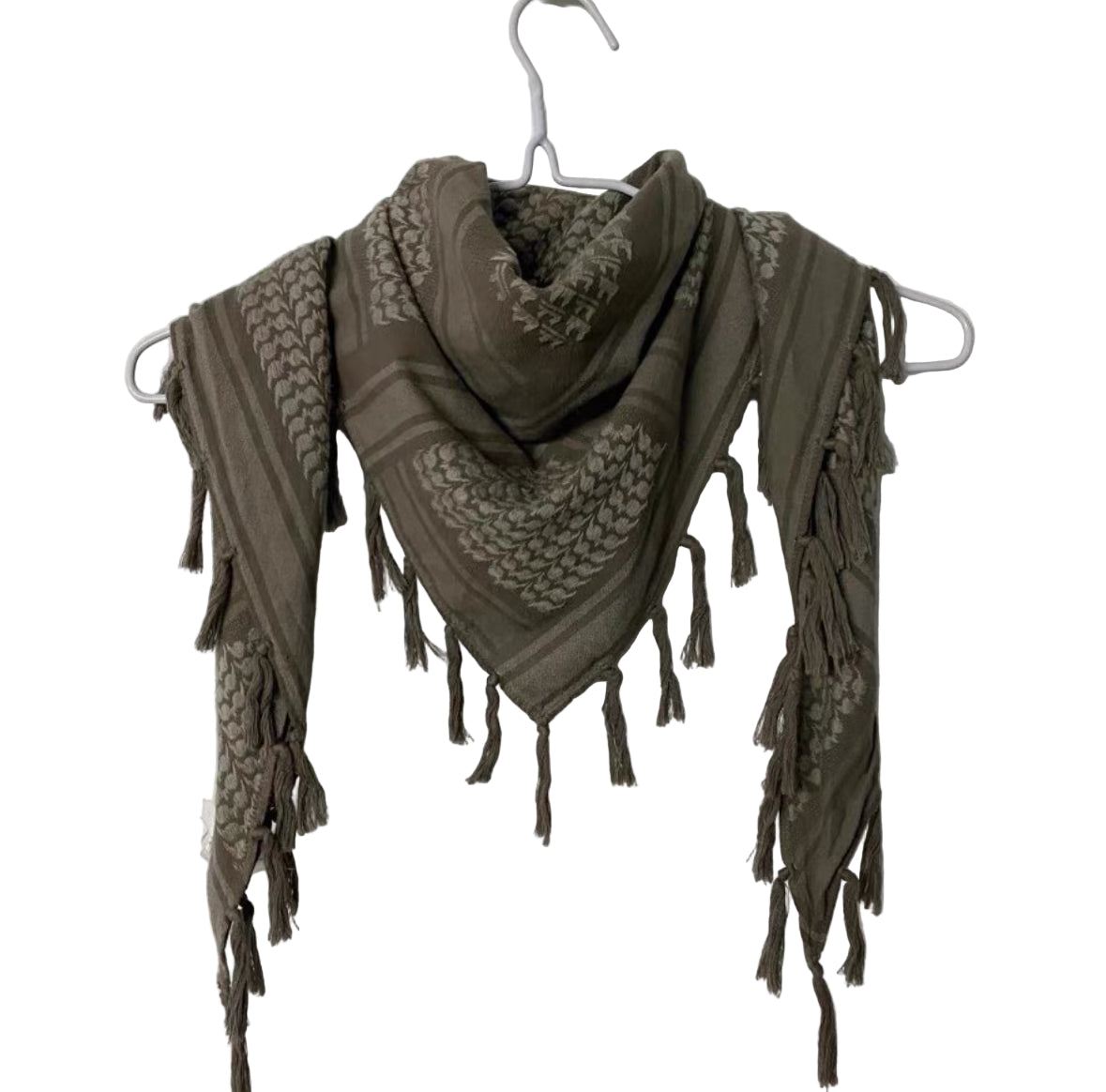Undercover Collaboration Grey Fringed Keffiyeh Scarf