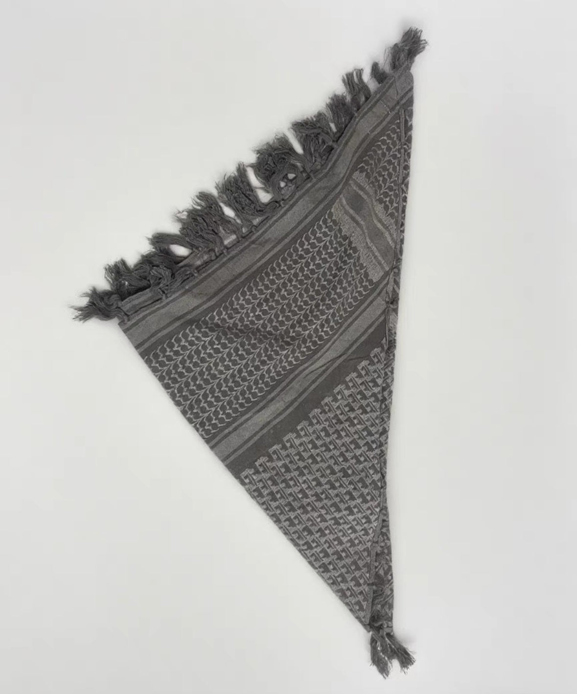Undercover Collaboration Grey Fringed Keffiyeh Scarf