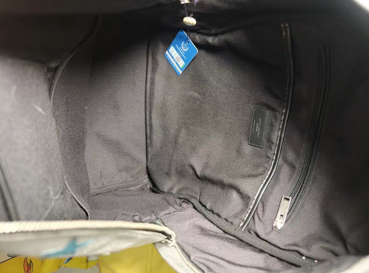 Saint Laurent Vintage Blue Leather Star Backpack