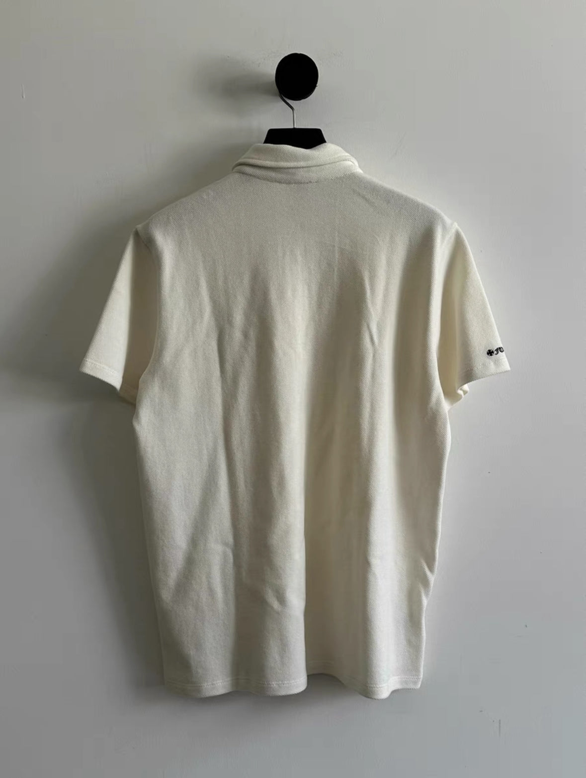 Chrome Hearts White Waffle Silver Polo