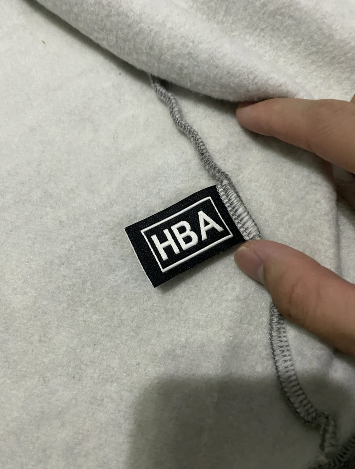 HBA Hood By Air SS17 Hustler Zip Up Hoodie Grey Rare