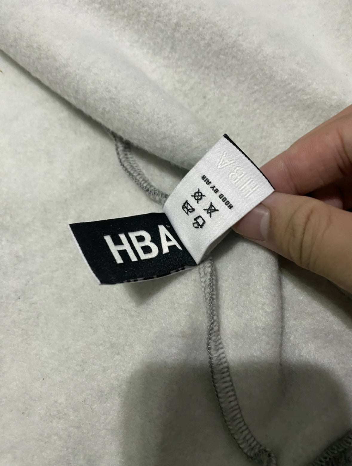 HBA Hood By Air SS17 Hustler Zip Up Hoodie Grey Rare