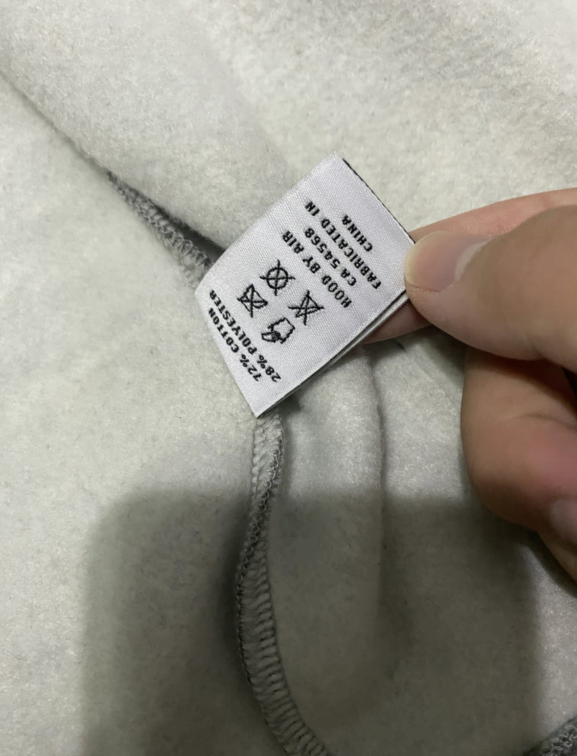 HBA Hood By Air SS17 Hustler Zip Up Hoodie Grey Rare
