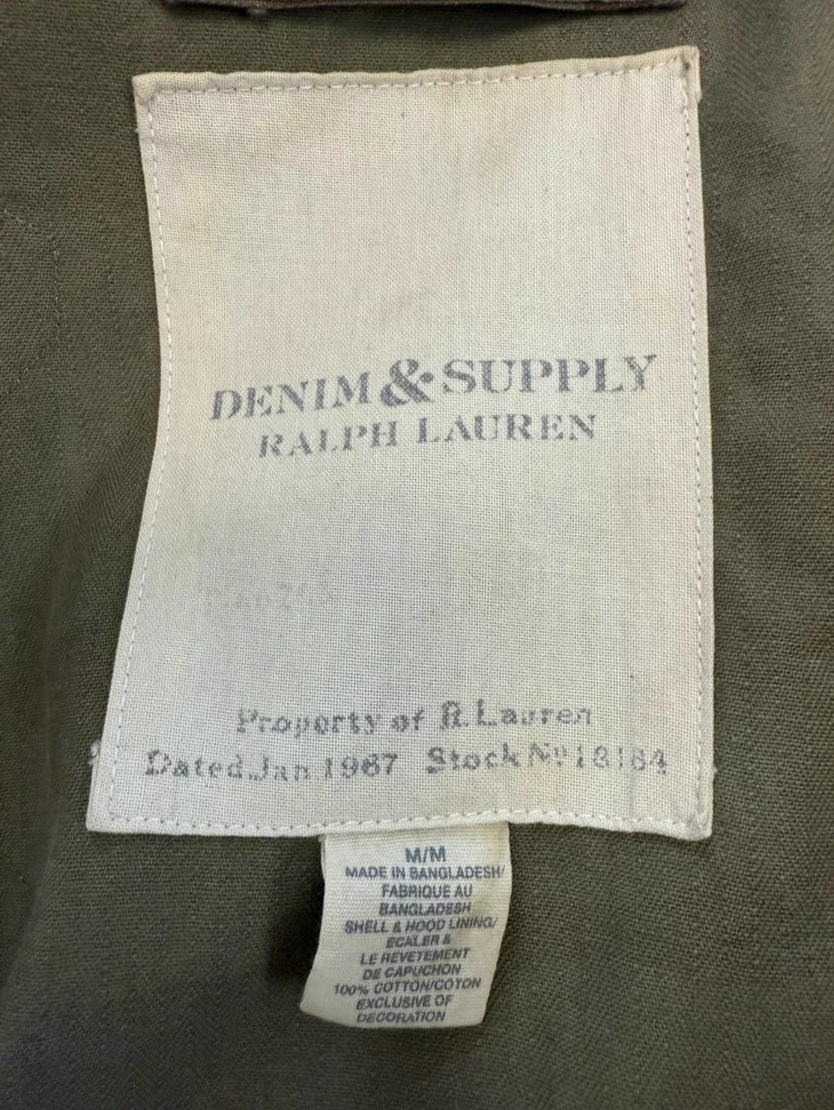 Denim & Supply Ralph Lauren M65 Field Jacket Talon Zipper
