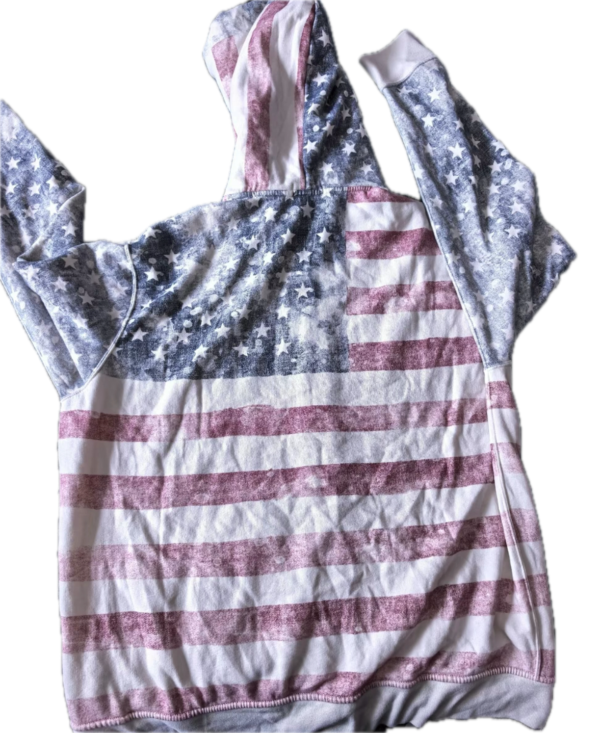 Polo Ralph Lauren Flag Print Hoodie White Stars Stripes