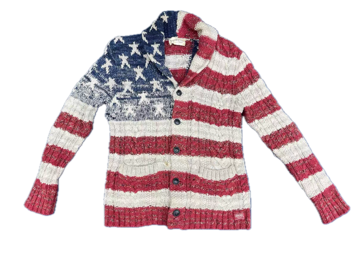 Denim & Supply Ralph Lauren Vintage Flag Wool Cardigan