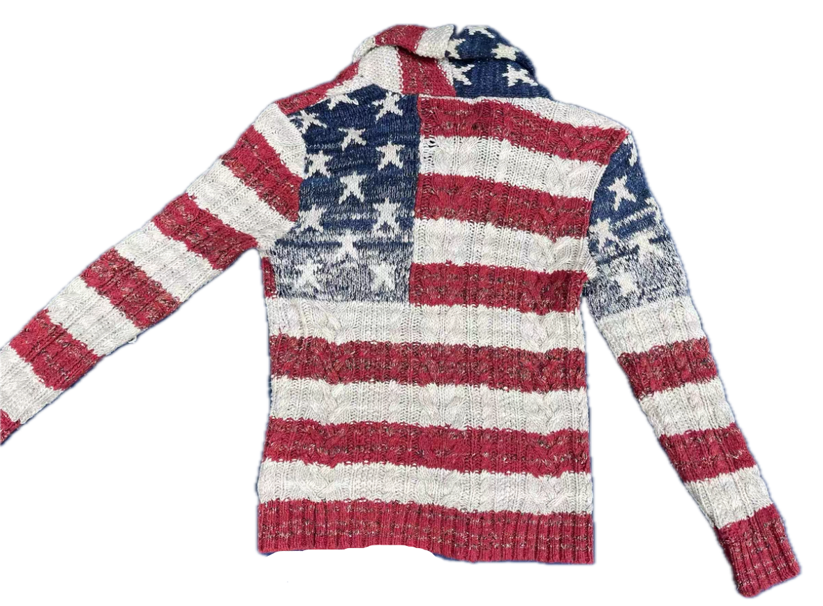 Denim & Supply Ralph Lauren Vintage Flag Wool Cardigan