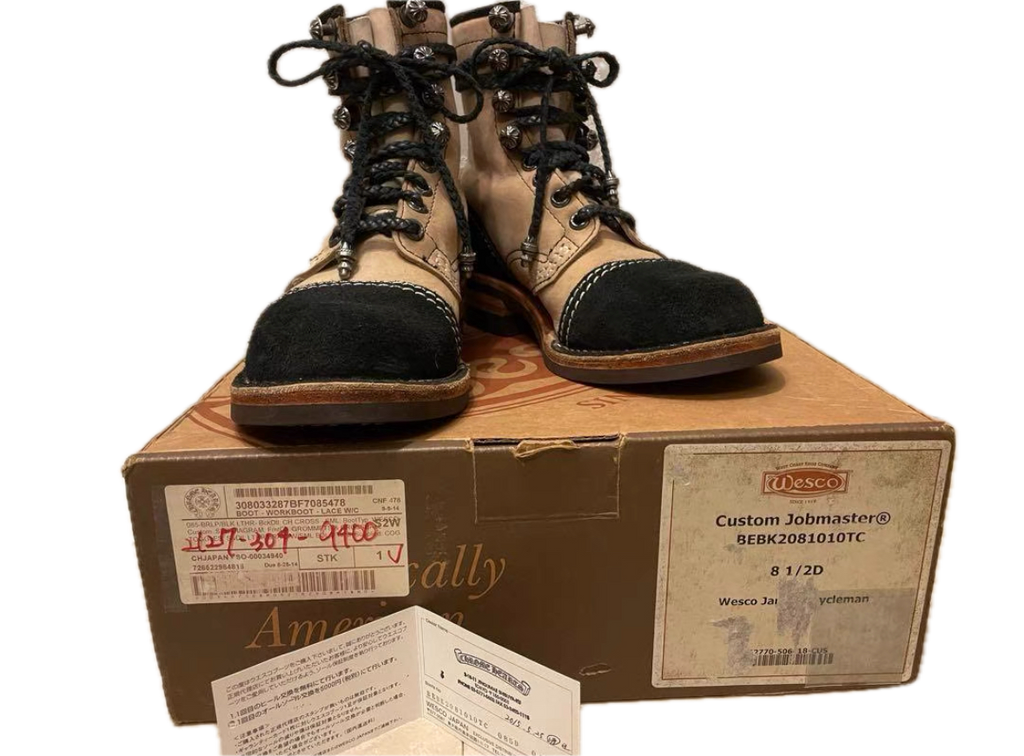 Chrome Hearts x Wesco Jobmaster Boots – Back Cross Detail