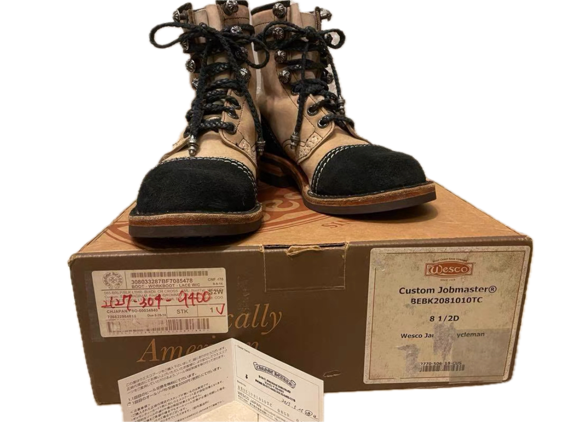 Chrome Hearts x Wesco Jobmaster Boots – Back Cross Detail