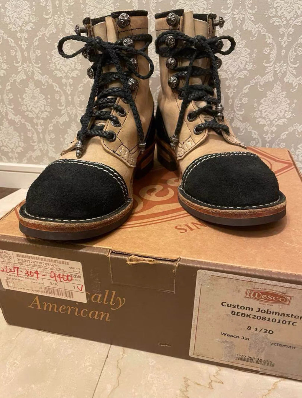 Chrome Hearts x Wesco Jobmaster Boots – Back Cross Detail