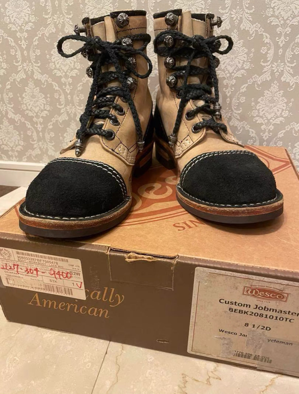 Chrome Hearts x Wesco Jobmaster Boots – Back Cross Detail