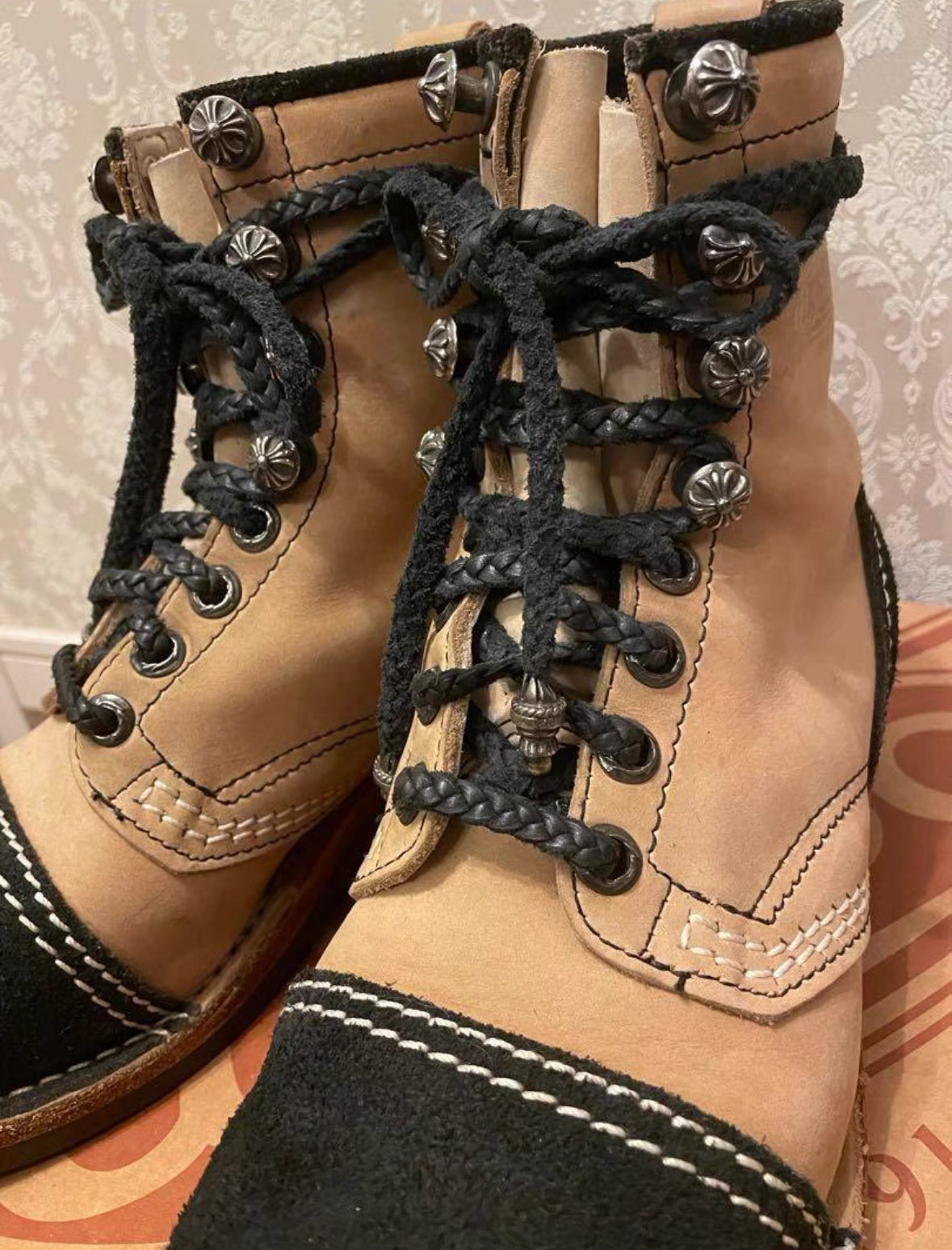 Chrome Hearts x Wesco Jobmaster Boots – Back Cross Detail