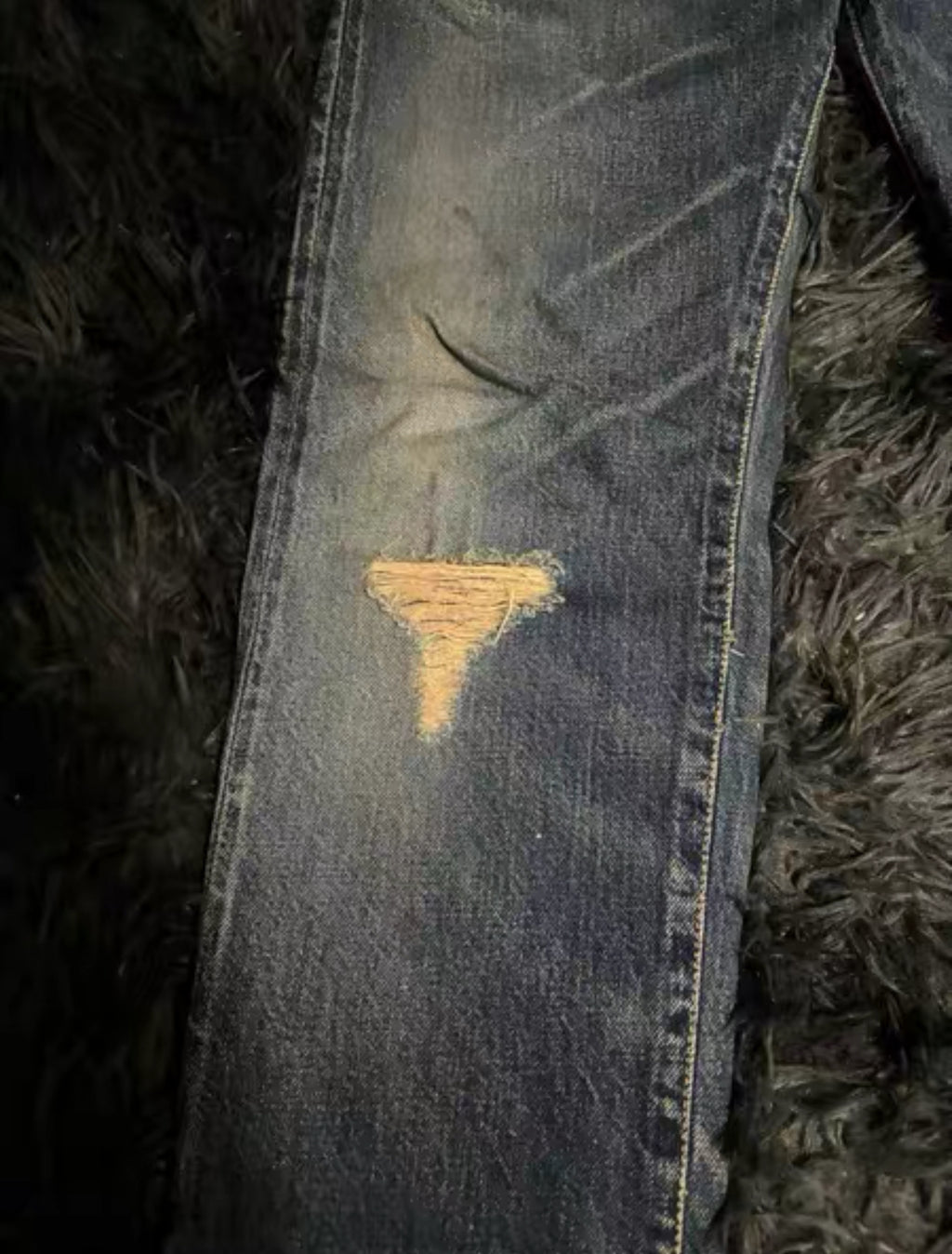 Undercover 09SS Neoboy Poptones Poetry Embroidery Washed Jeans