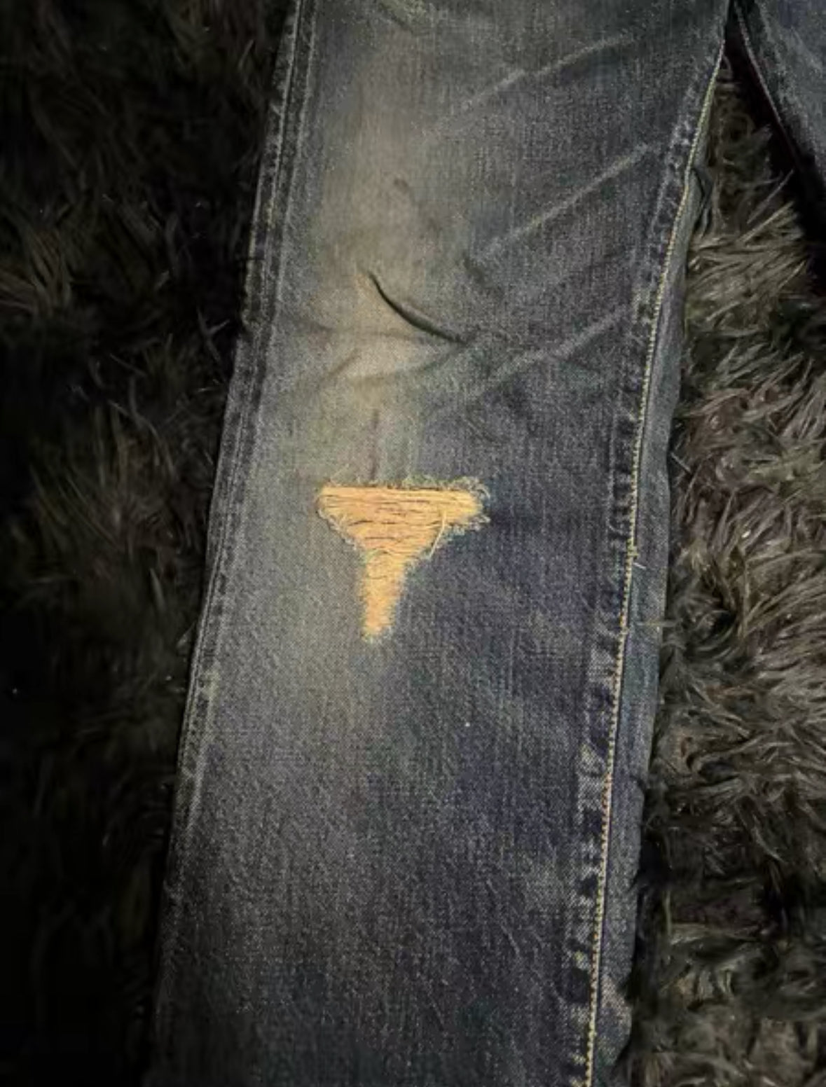 Undercover 09SS Neoboy Poptones Poetry Embroidery Washed Jeans