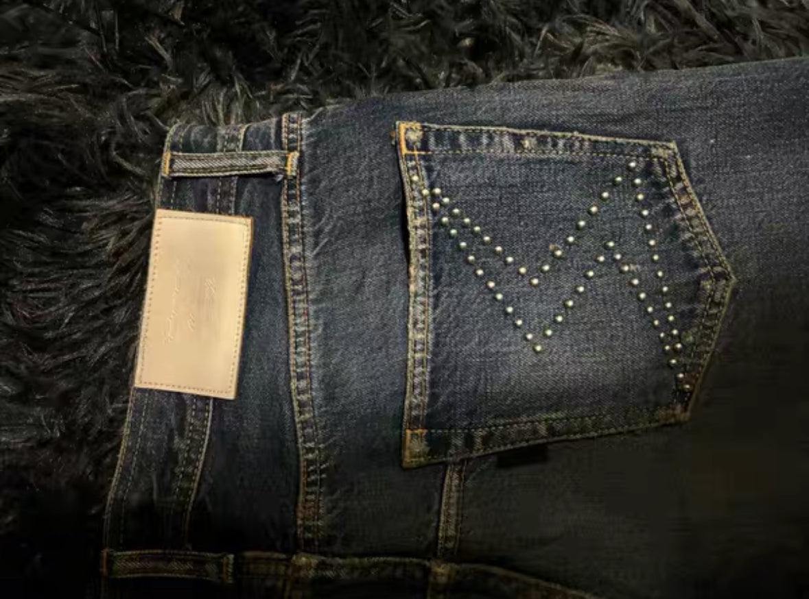 Undercover 09SS Neoboy Poptones Poetry Embroidery Washed Jeans
