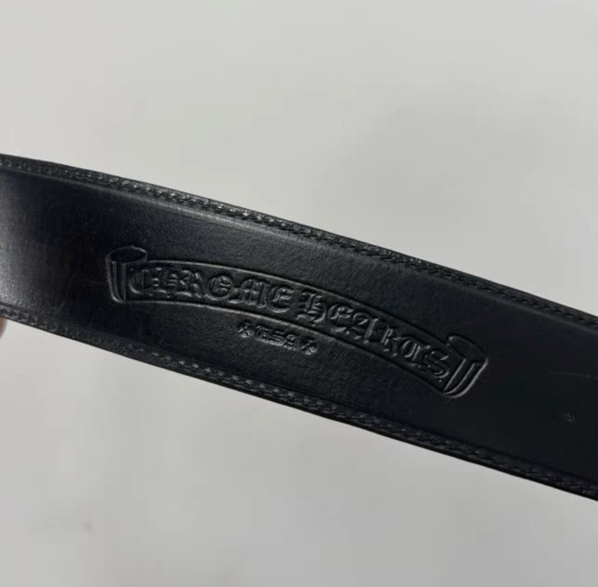 Chrome Hearts Black Diamond Gunslinger Belt