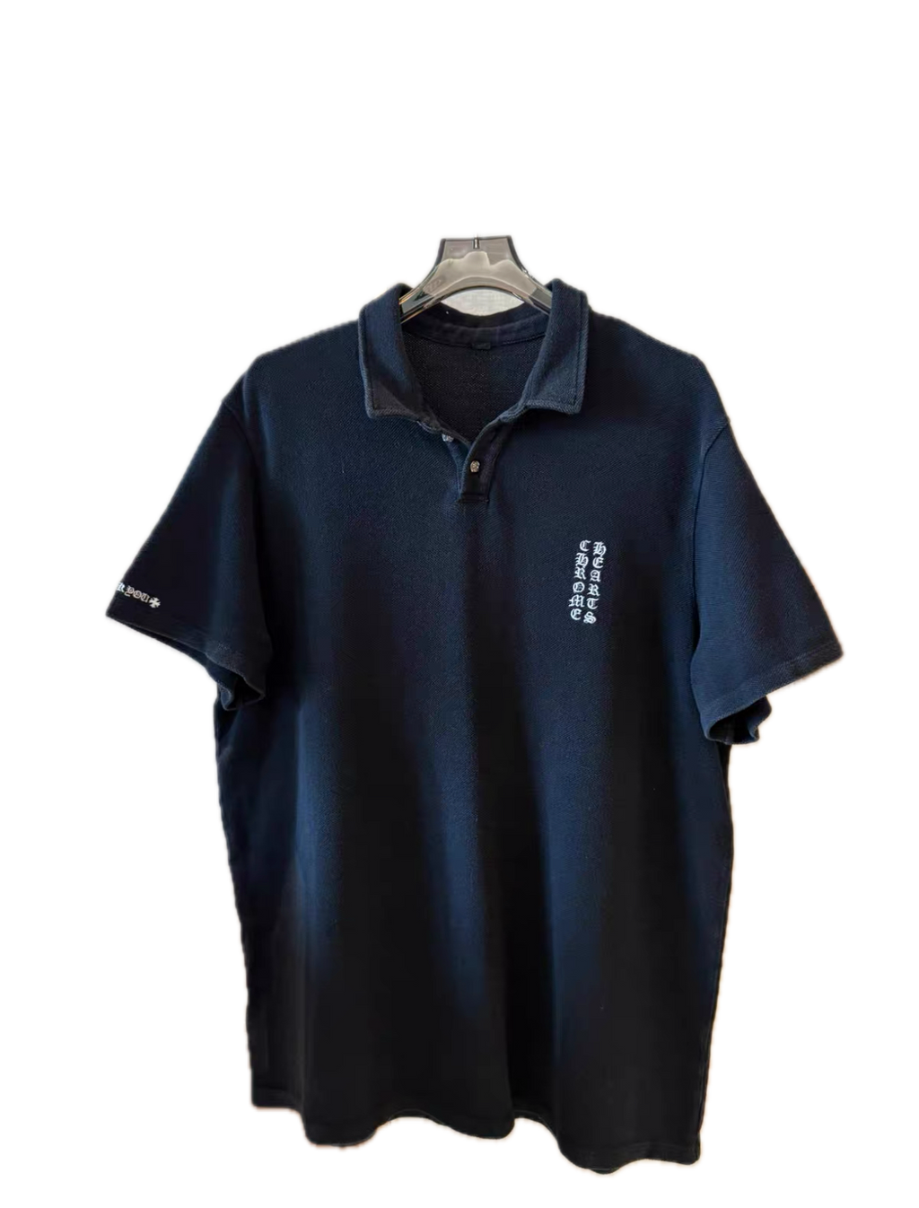 Chrome Hearts Black Waffle Silver Polo Tag Missing
